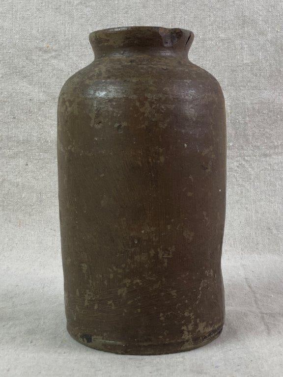 Decorated Stoneware Jar - 8
