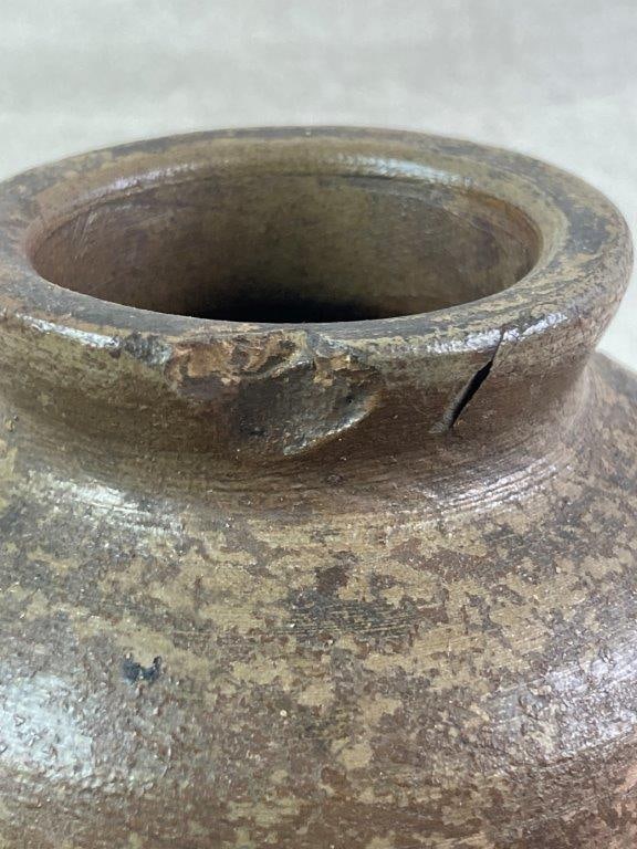 Decorated Stoneware Jar - 9