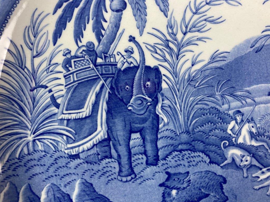 Spode Indian Sporting Transferware Plate - 3
