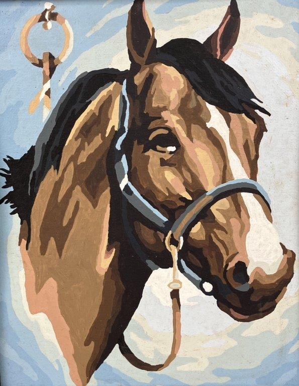 Folk Art Horse Painting - 2
