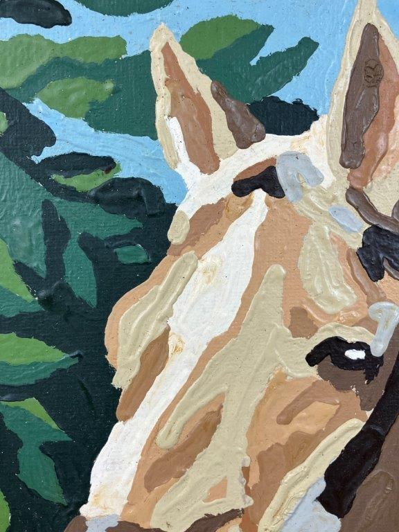 Folk Art Horse Painting - 3