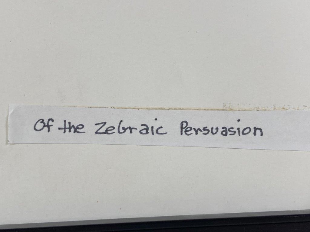 Of the Zebraic Persuasion, Theo Sable, Collage - 7