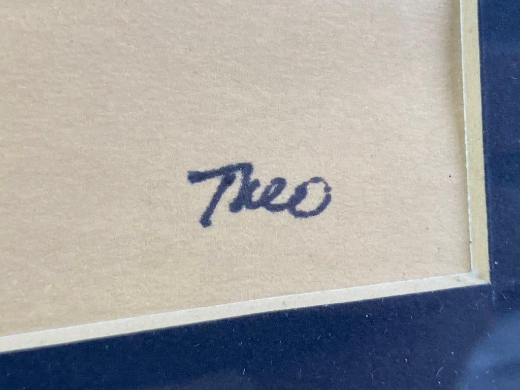 Male Nude Ink Wash Drawing by Theo Sable - 4