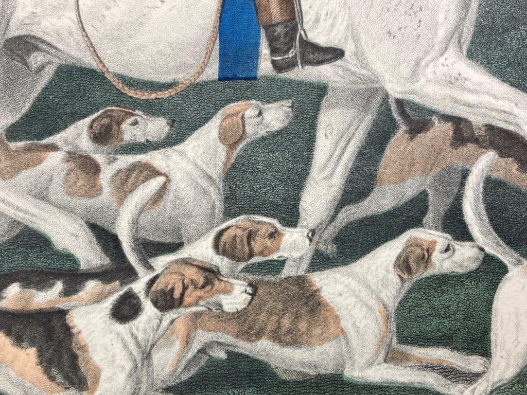 Earl of Derby’s Stag Hounds Hand-Colored Engraving After James Berenger - 3