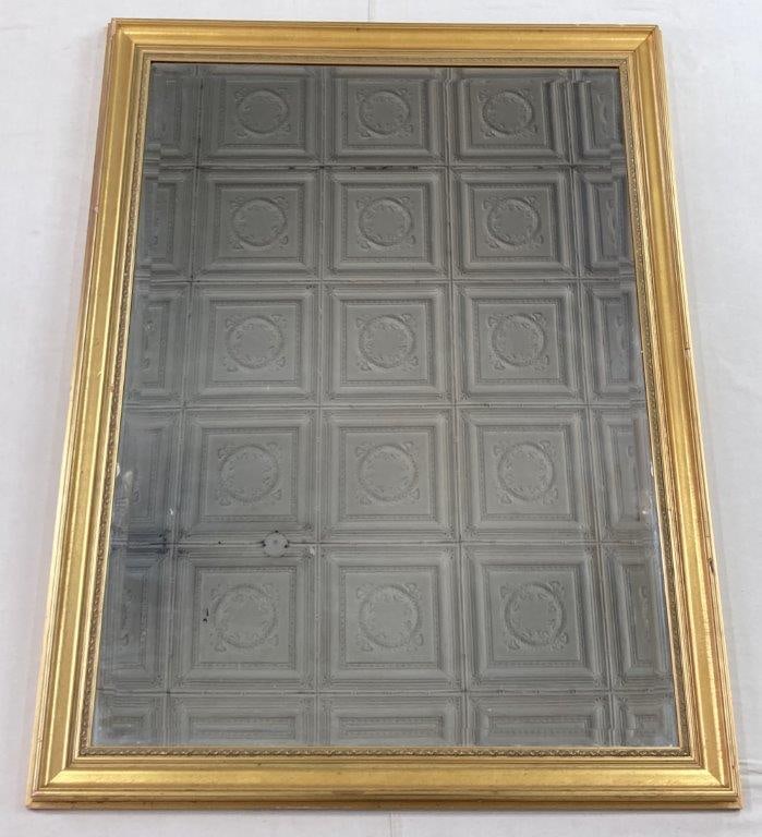 Gilt Frame Beveled Wall Mirror - 2