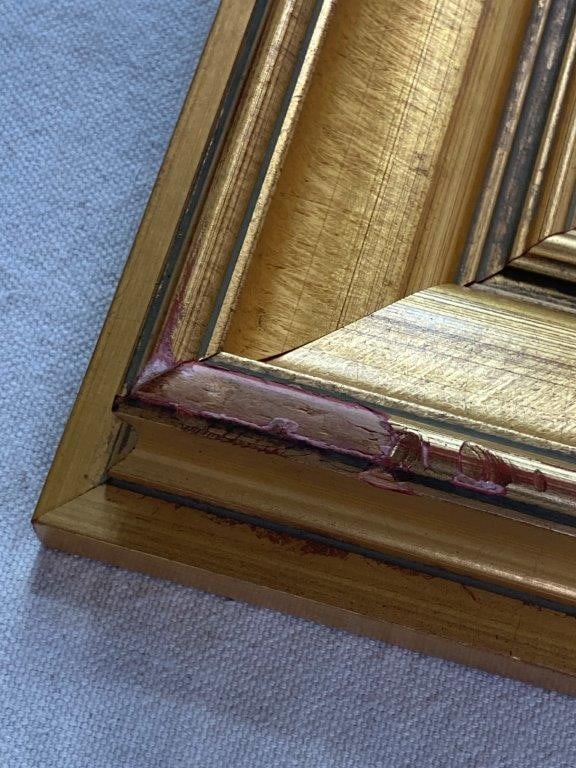 Gilt Frame Beveled Wall Mirror - 4