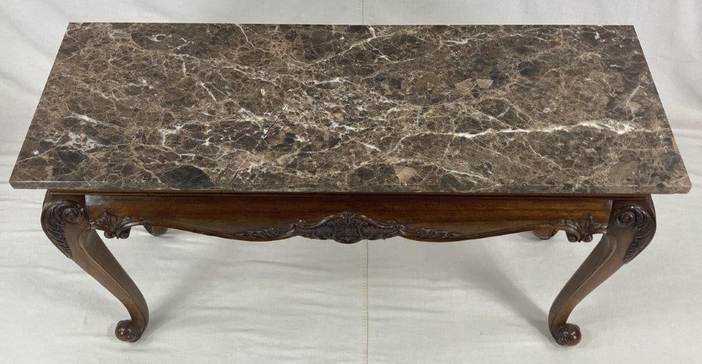 Marble Top Console Table - 2
