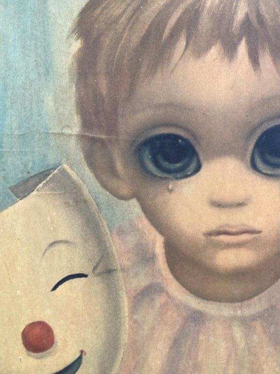 Margaret Keane “Happy Mask Unhappy Boy” Signed Big Eyes Print - 3
