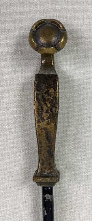 Wrought Iron and Brass Fireplace Tools - 7