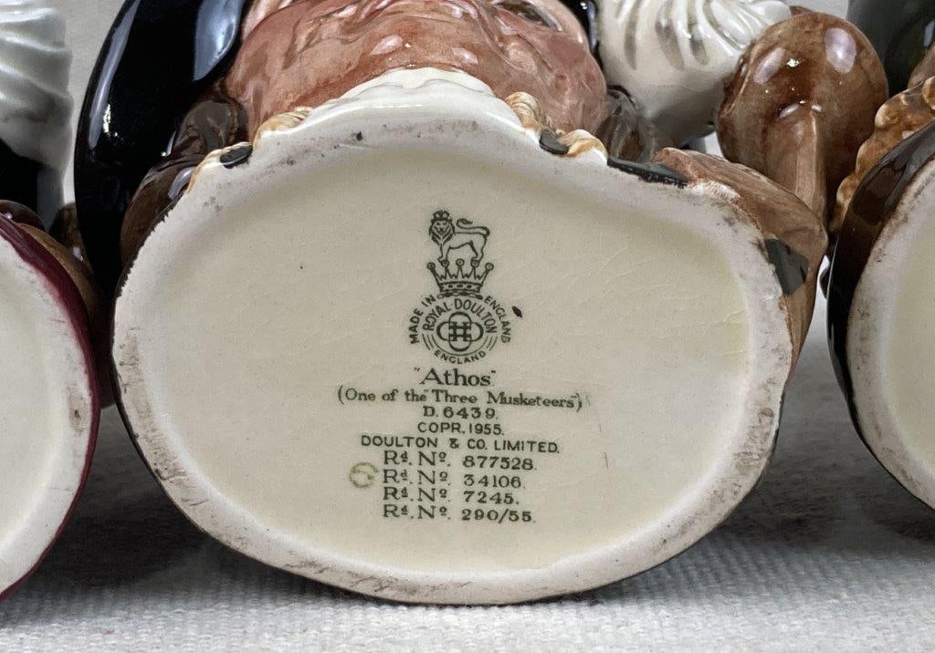 Three Royal Doulton "Three Musketeers" Toby Jugs - 11