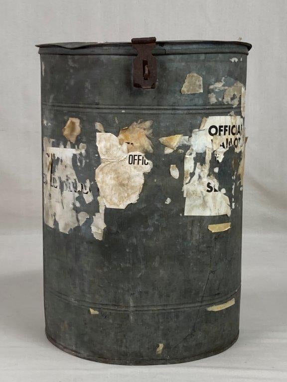 Galvanized Metal Ballot Box - 4