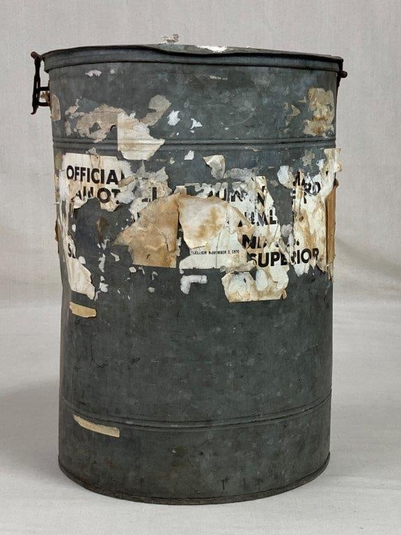 Galvanized Metal Ballot Box - 7