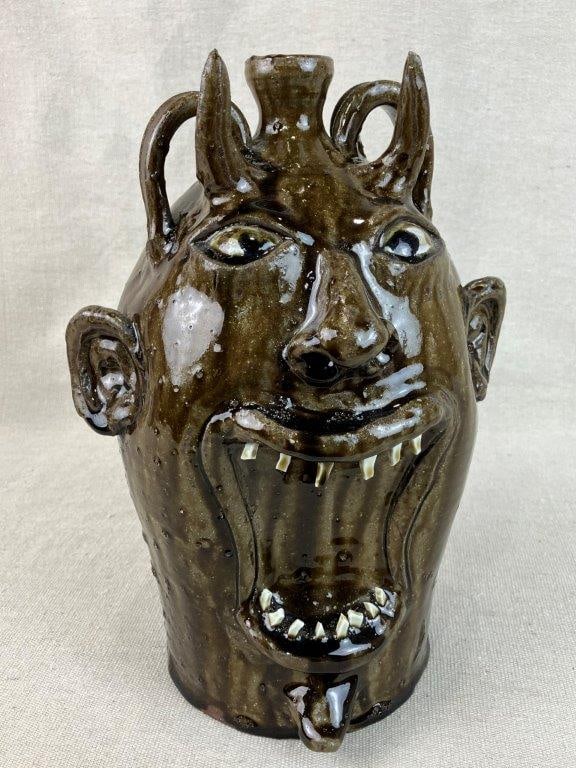 Marvin Bailey Devil Face Jug (1 of 12)