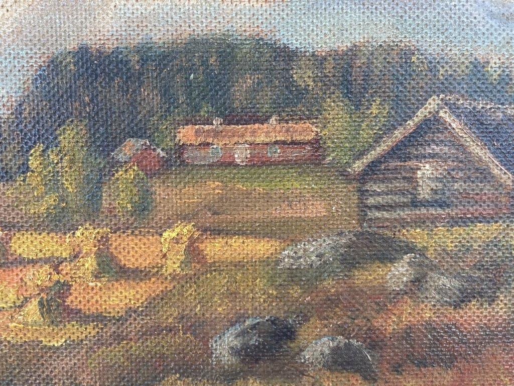 Signed Country Landscape Painting - 3