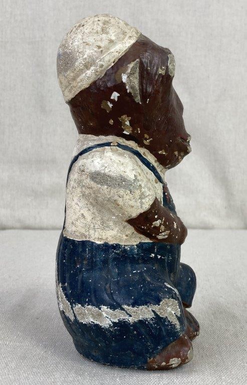 Polychromed Folk Art Monkey Figure - 4