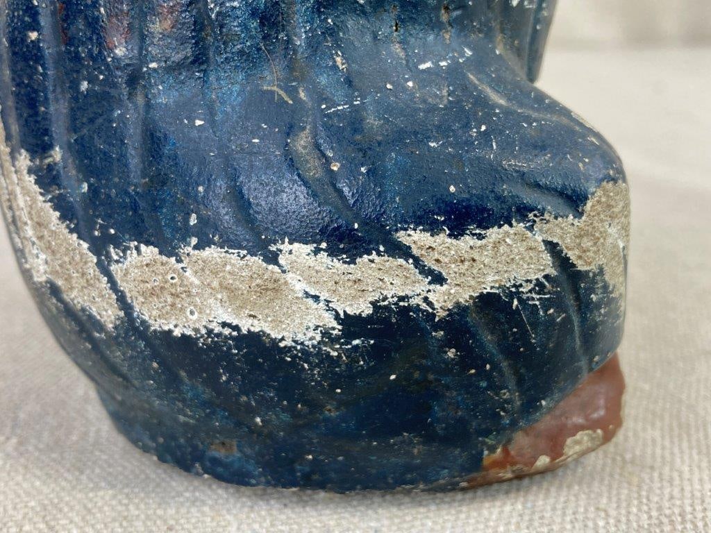 Polychromed Folk Art Monkey Figure - 5