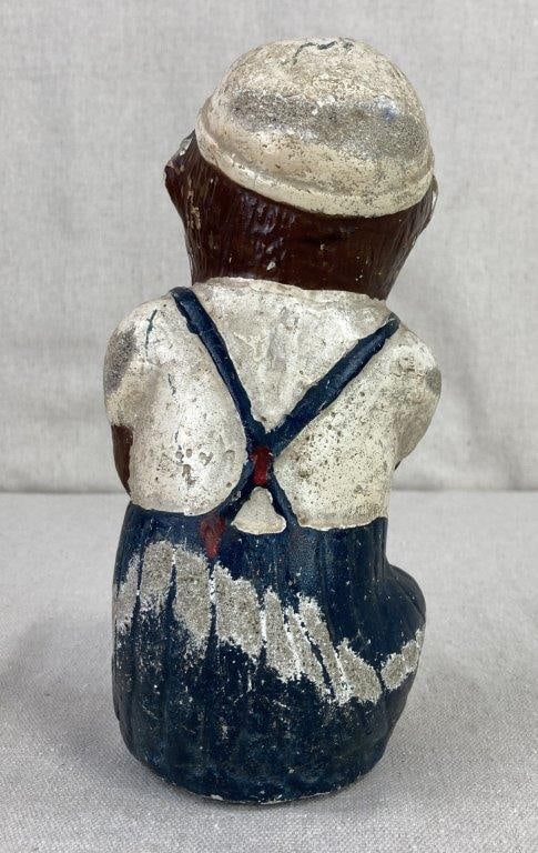 Polychromed Folk Art Monkey Figure - 6