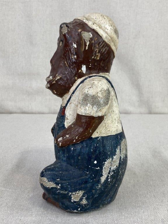 Polychromed Folk Art Monkey Figure - 7