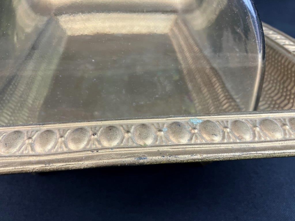 Brass Domed Serving Tray - 10