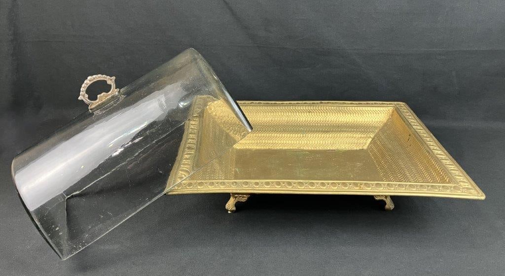 Brass Domed Serving Tray - 5