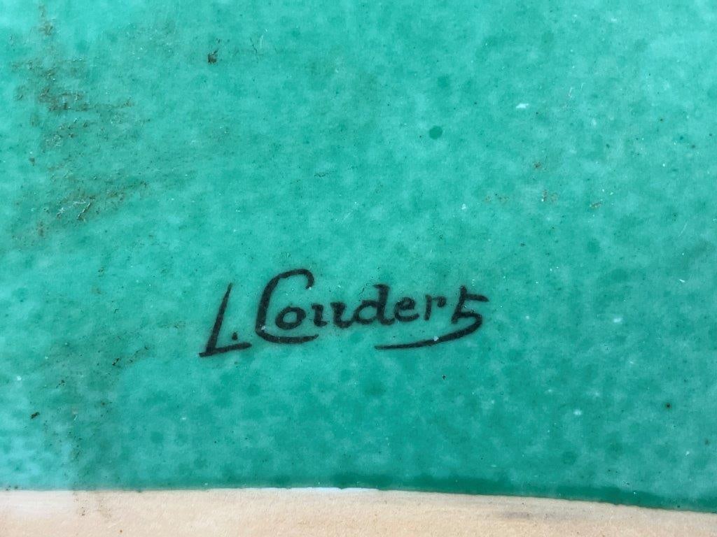 L. Coudert Signed Limoges Cat Plate - 3