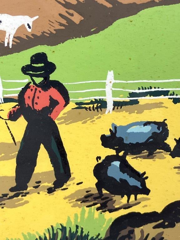 Pair of Margo Alexander Signed Country Farm Serigraphs - 3