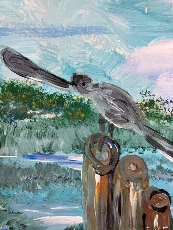 Ernest M. Lee South Carolina Coastal Landscape Folk Art Painting - 3