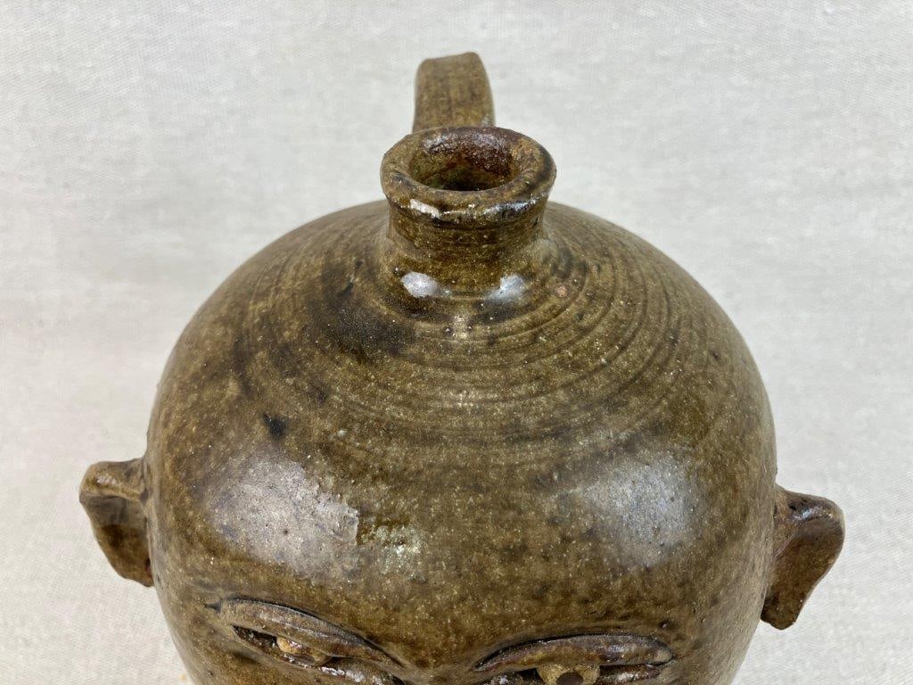 Reggie Meaders Southern Alkaline Glaze Face Jug - 5