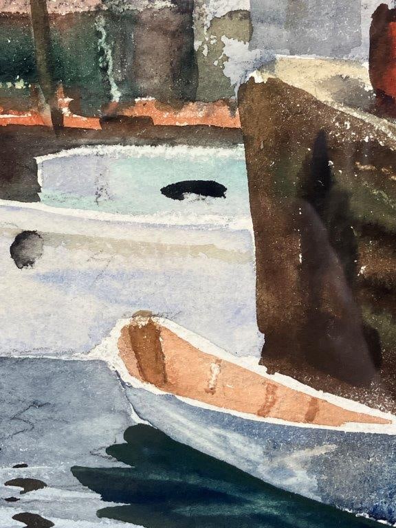 Southern Coastal Boat Watercolor Painting - 3