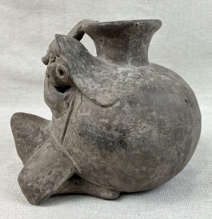 South American Figural Pottery Vase - 8