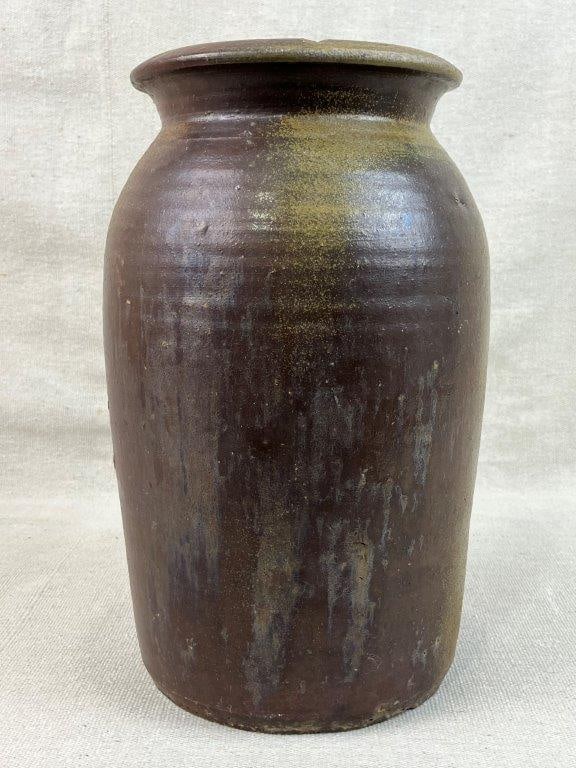 North Carolina Stoneware Lidded Storage Jar - 7