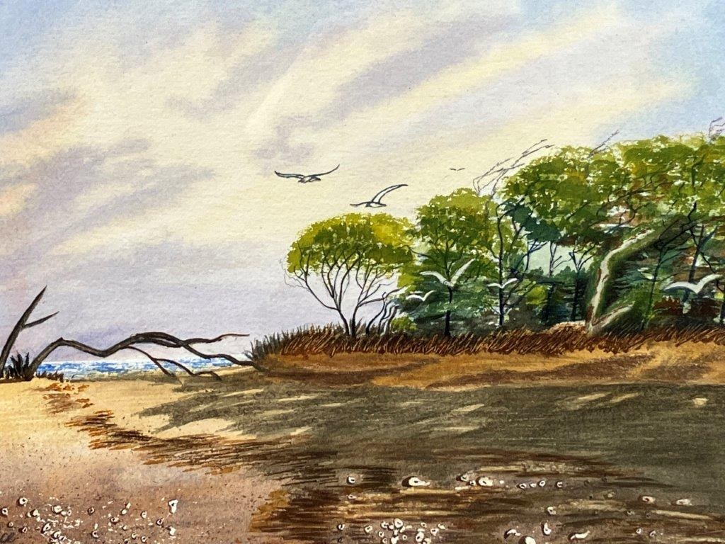 Southern Coastal Watercolor Painting - 2