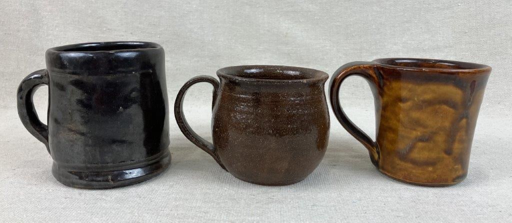 Three Studio Pottery Mugs - 2