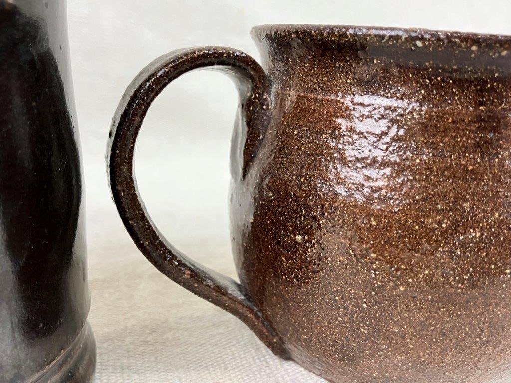 Three Studio Pottery Mugs - 4