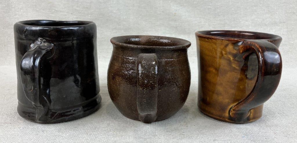 Three Studio Pottery Mugs - 6