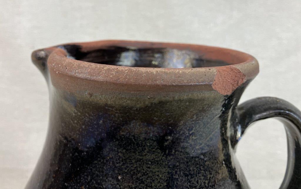 Glazed Stoneware Pitcher - 5