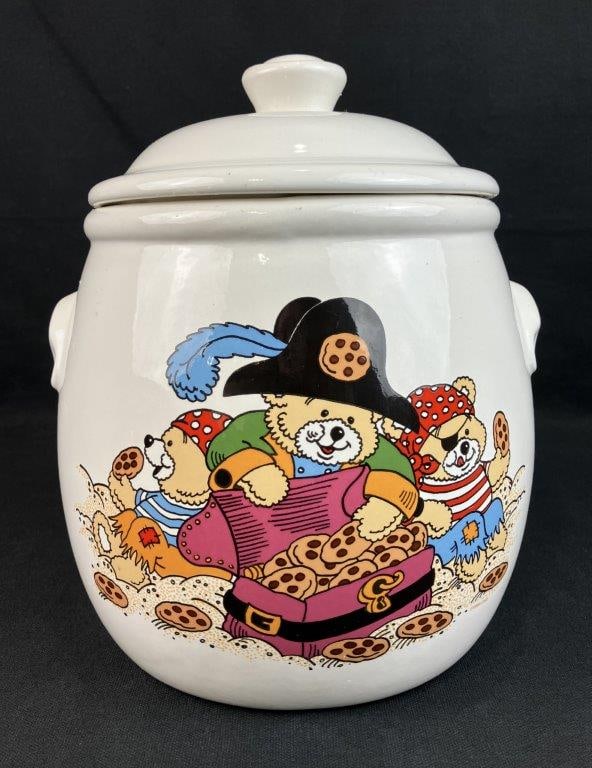 Treasure Craft Teddy Bear Pirates Cookie Jar, 1985 - 4