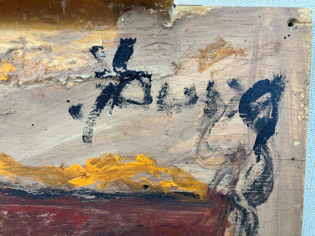 Purvis Young Abstract Figural Mixed Media Painting - 3