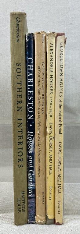 Five Architectural Southern Books Including Signed Charleston Houses and Gardens (1 of 11)