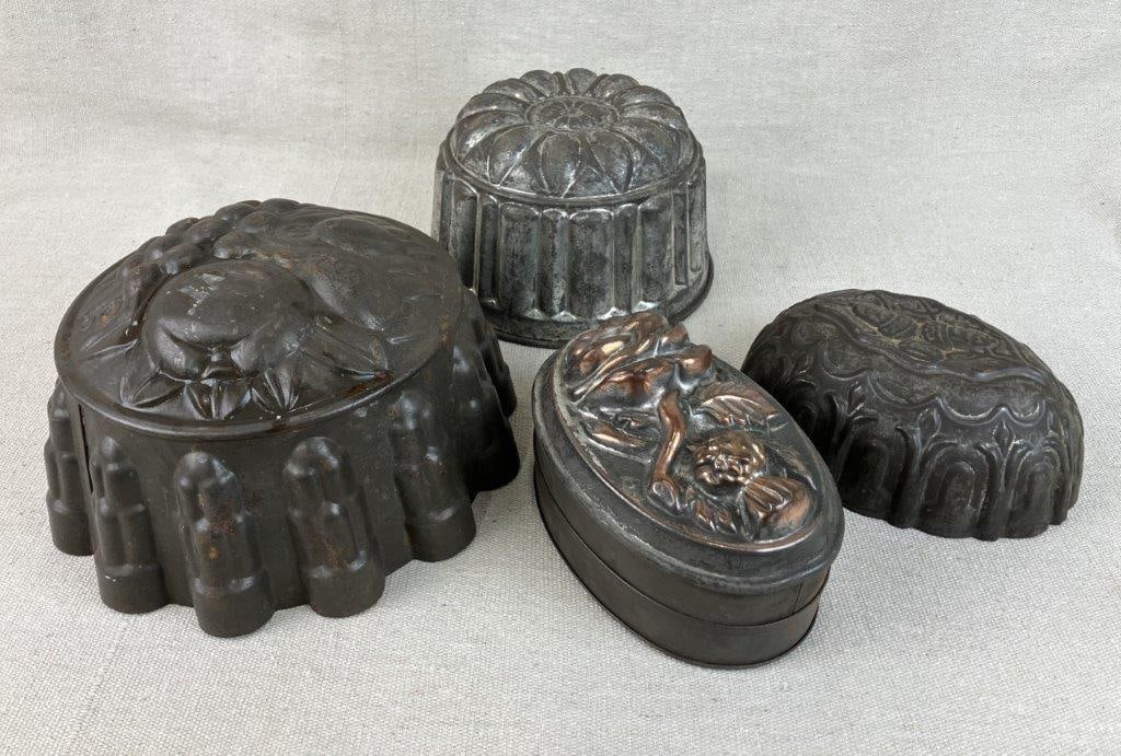 Four Tin and Copper Molds (1 of 14)