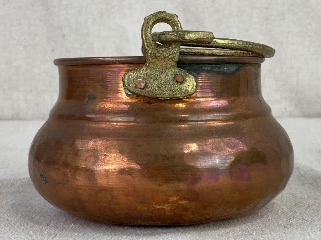 Small Copper Cauldron Pot - 6