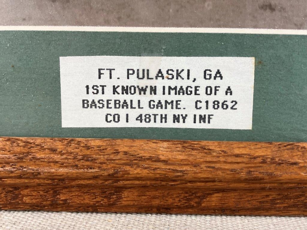 Fort Pulaski, Georgia Baseball Game Photograph - 3