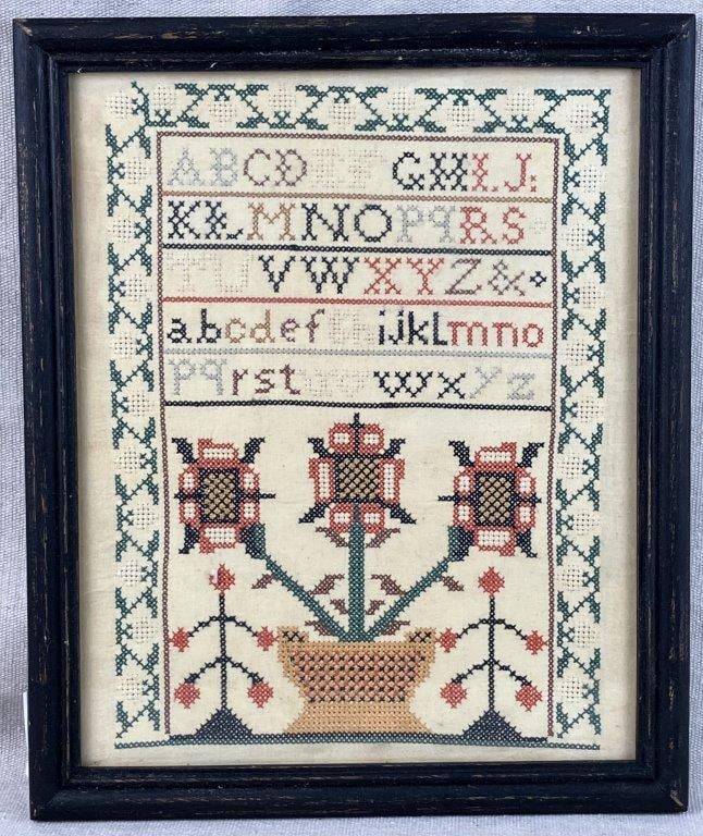 19th Century Needlepoint Sampler (1 of 6)