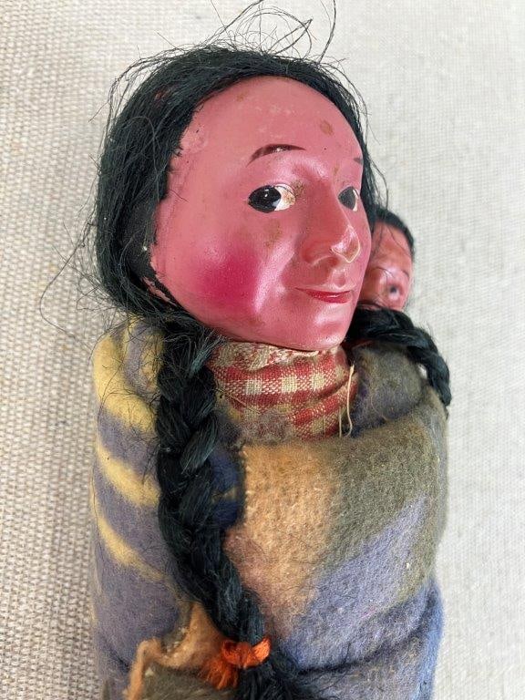 Native American Skookum Mother and Child Doll - 3