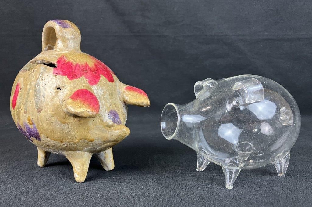 Two Piggy Banks Including Mexican Folk Art - 2