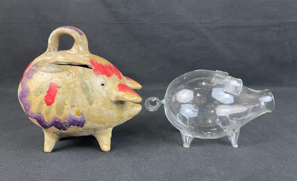 Two Piggy Banks Including Mexican Folk Art - 5