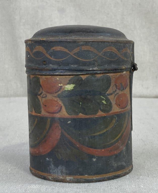 19th Century Toleware Canister - 3