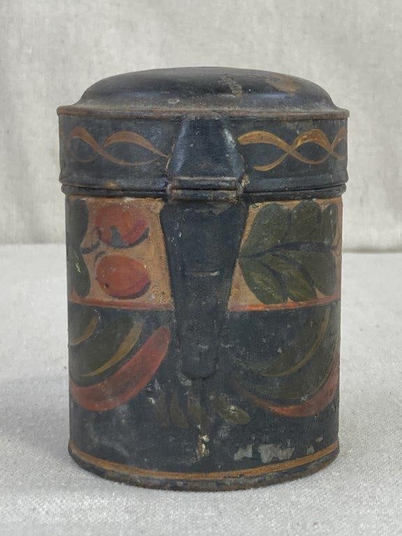19th Century Toleware Canister - 4