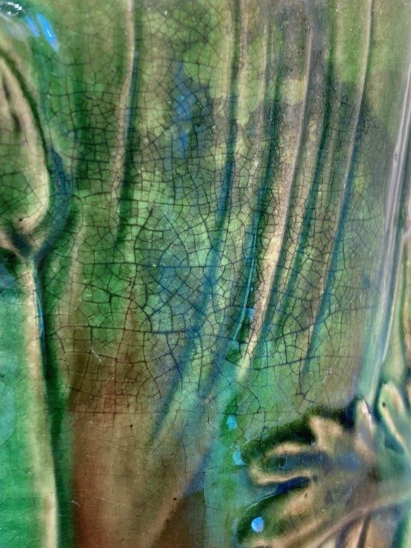 Majolica Pottery Pitcher - 6