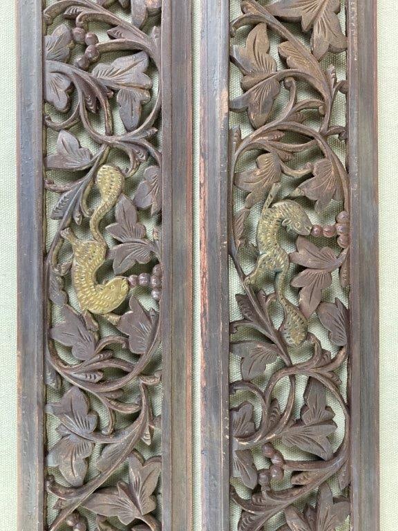 19th Century Carved Chinese Wood Panels - 3